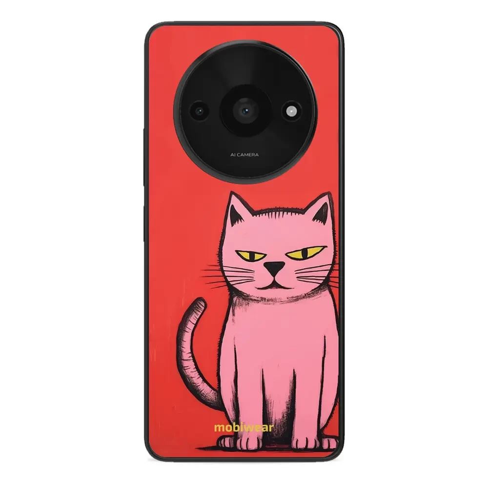 Lesklý kryt Mobiwear Glossy - Xiaomi Redmi A3 - G054G Kocourek - VÝPRODEJ