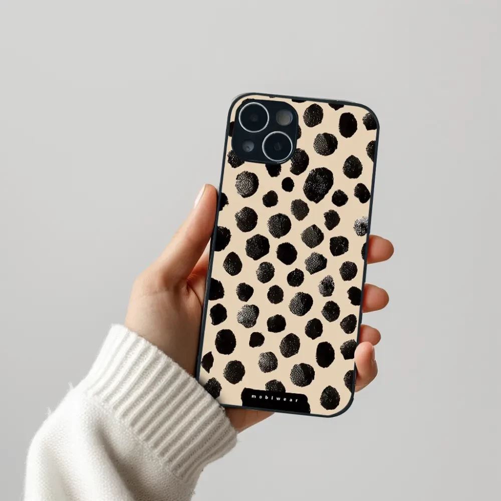 Lesklý kryt na mobil Motorola Edge 70 Fusion - Mobiwear Glossy GA50G, černé puntíky