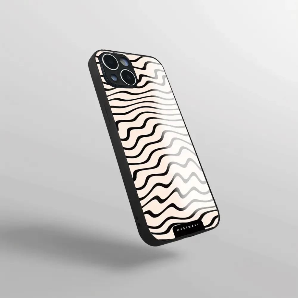 Lesklý kryt Mobiwear Glossy - Samsung Galaxy A17 / A17 5G - GA62G Vlnky na béžové - VÝPRODEJ