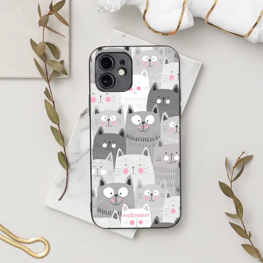 Lesklý kryt Mobiwear Glossy - Xiaomi Redmi 13C - G045G - Kočičky