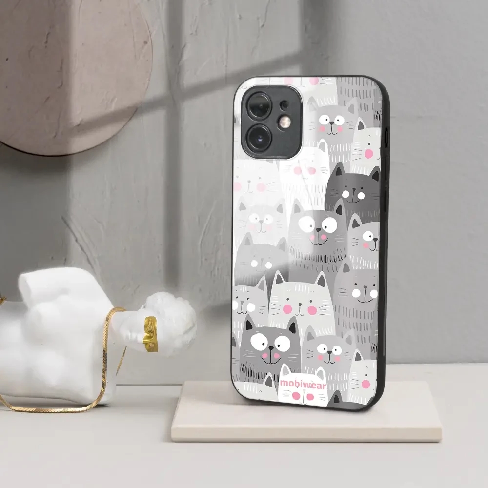Lesklý kryt Mobiwear Glossy - Xiaomi Redmi 13C - G045G - Kočičky