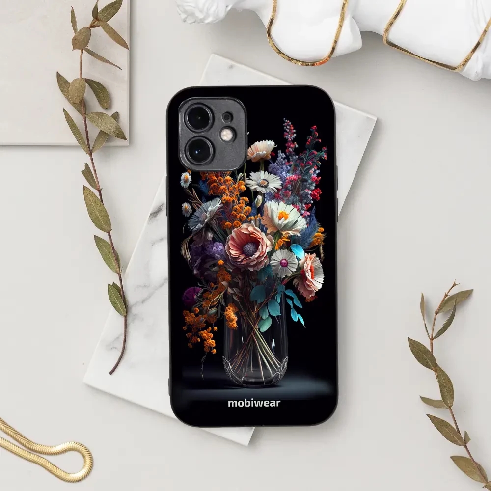Lesklý kryt Mobiwear Glossy - Samsung Galaxy A05s - G012G Kytice ve sklenici - VÝPRODEJ