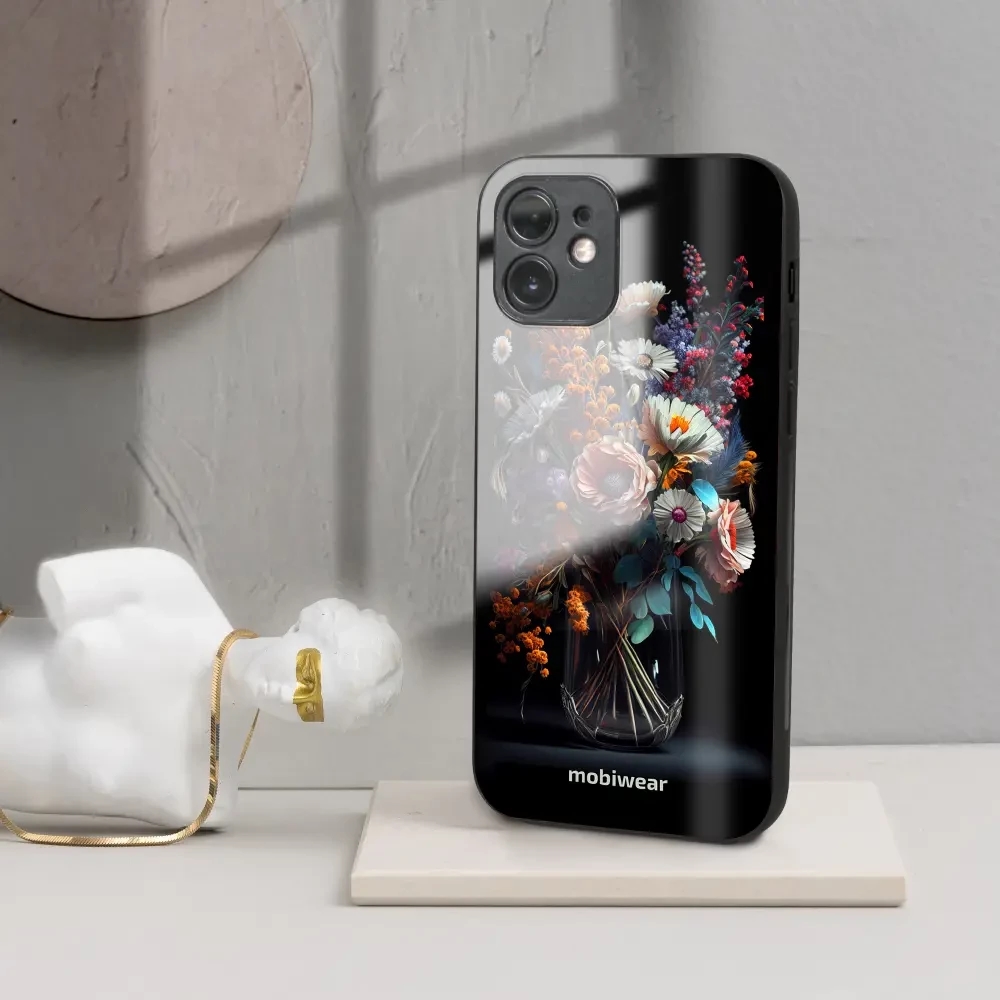 Lesklý kryt Mobiwear Glossy - Samsung Galaxy A05s - G012G Kytice ve sklenici - VÝPRODEJ