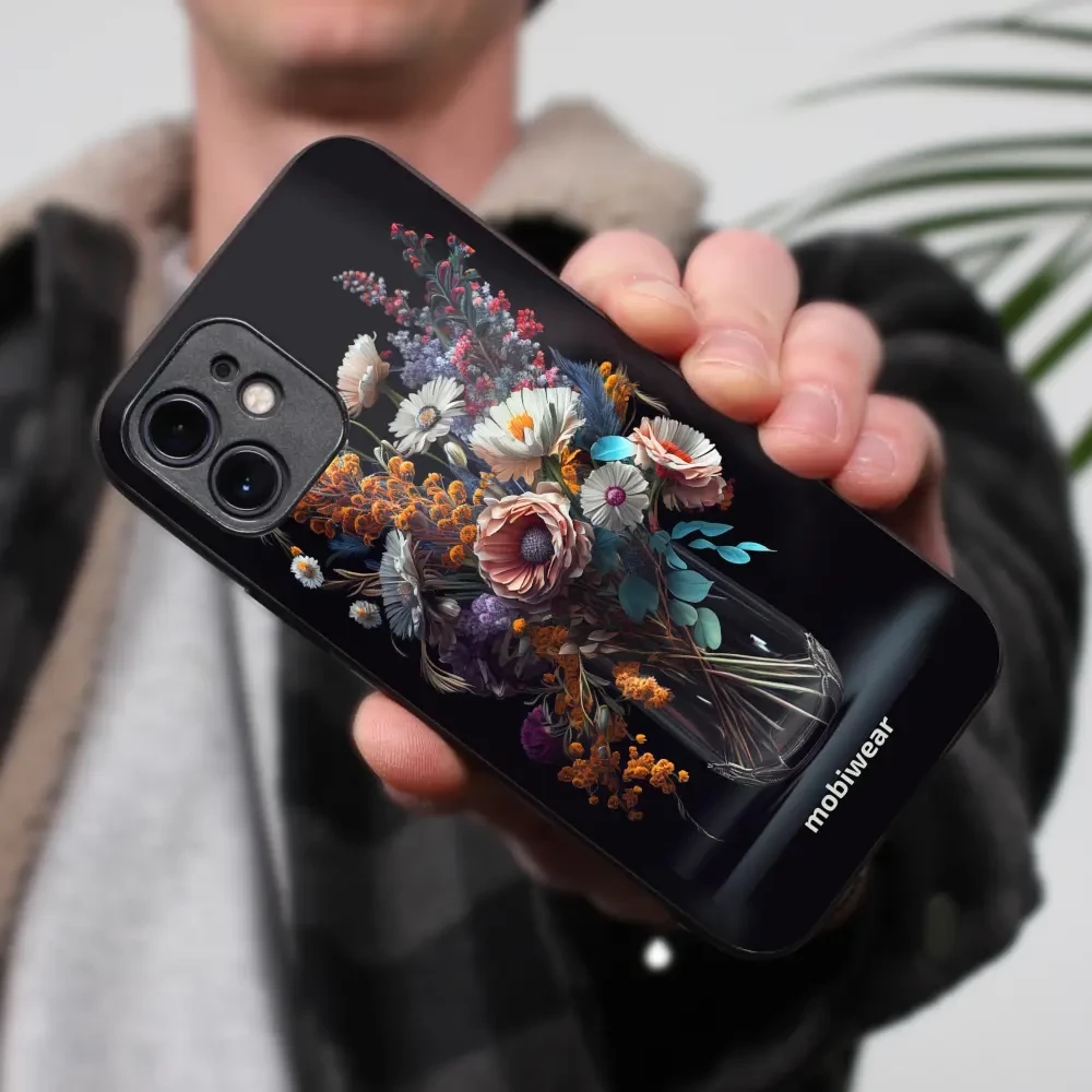 Lesklý kryt Mobiwear Glossy - Samsung Galaxy A05s - G012G Kytice ve sklenici - VÝPRODEJ