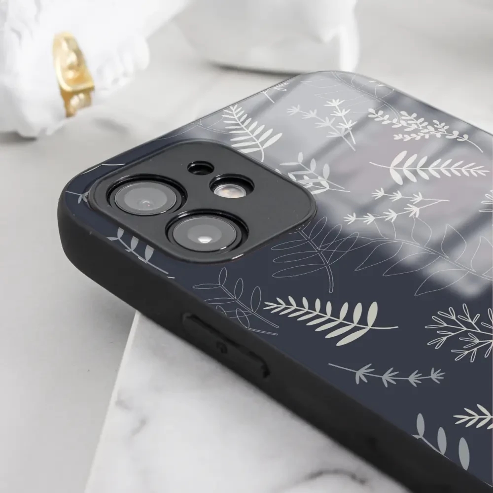 Lesklý kryt Mobiwear Glossy - Samsung Galaxy A25 5G - G044G - Kapradiny - VÝPRODEJ, MALINKO ŠKRÁBLÉ