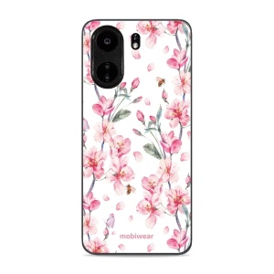 Lesklý kryt Mobiwear Glossy - Xiaomi Redmi 13C - G033G - Růžové květy