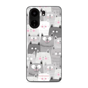 Lesklý kryt Mobiwear Glossy - Xiaomi Redmi 13C - G045G - Kočičky