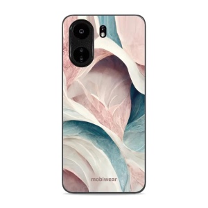 Lesklý kryt Mobiwear Glossy - Xiaomi Poco C65 - G026G - Růžový a zelenkavý mramor