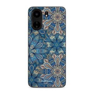 Lesklý kryt Mobiwear Glossy - Xiaomi Poco C65 - G038G - Modré mandala květy