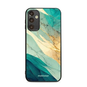 Lesklý kryt Mobiwear Glossy - Samsung Galaxy A25 5G - G024G - Zlatavý a zelenkavý mramor