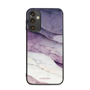 Lesklý kryt Mobiwear Glossy - Samsung Galaxy A25 5G - G028G - Bílý a fialový mramor