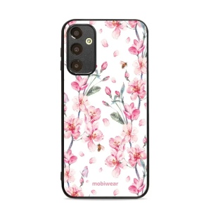 Lesklý kryt Mobiwear Glossy - Samsung Galaxy A25 5G - G033G - Růžové květy