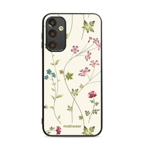 Lesklý kryt Mobiwear Glossy - Samsung Galaxy A25 5G - G035G - Tenké rostlinky s květy