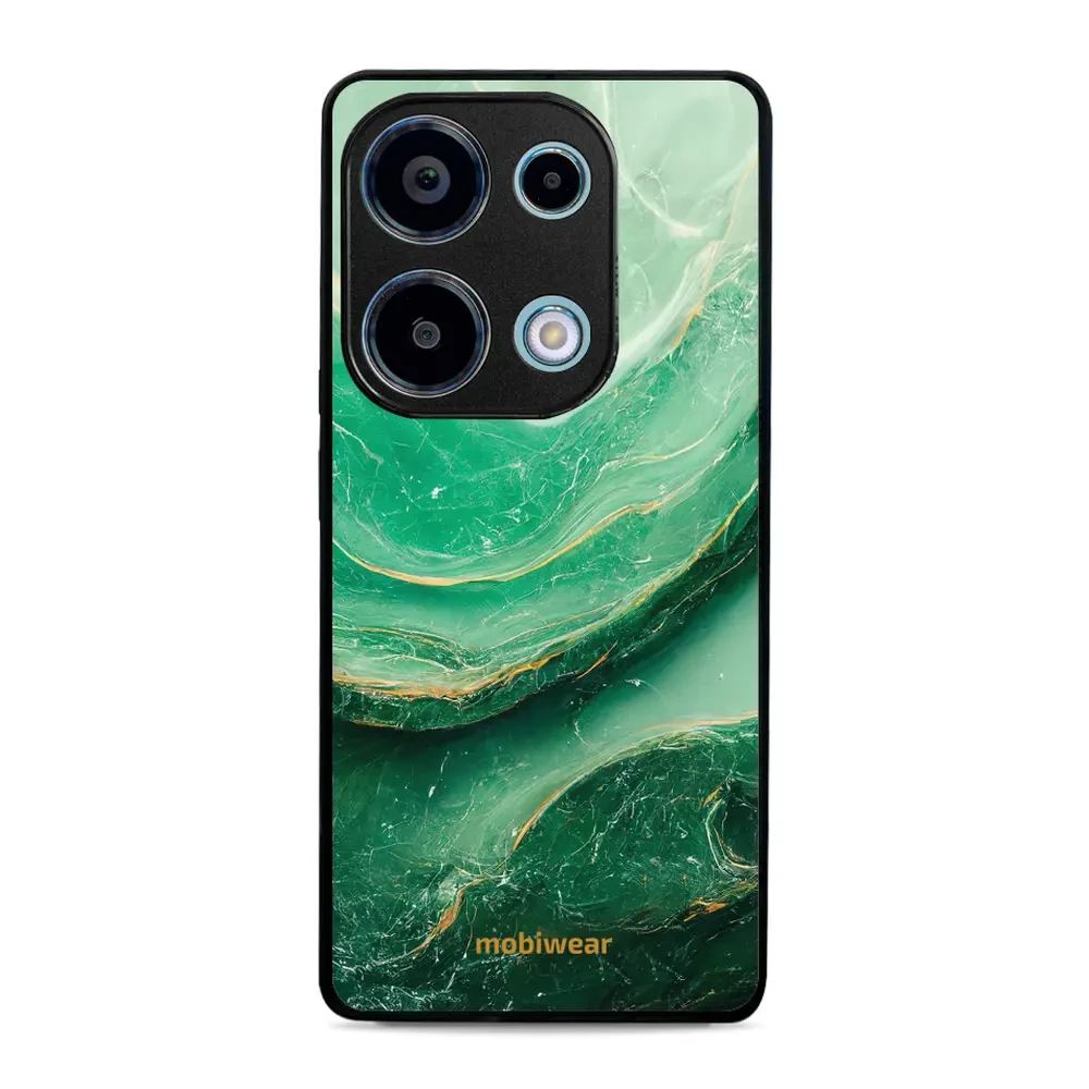 Lesklý kryt Mobiwear Glossy - Xiaomi Redmi Note 13 Pro 4G / Poco M6 Pro 4G - G023G - Zelený mramor