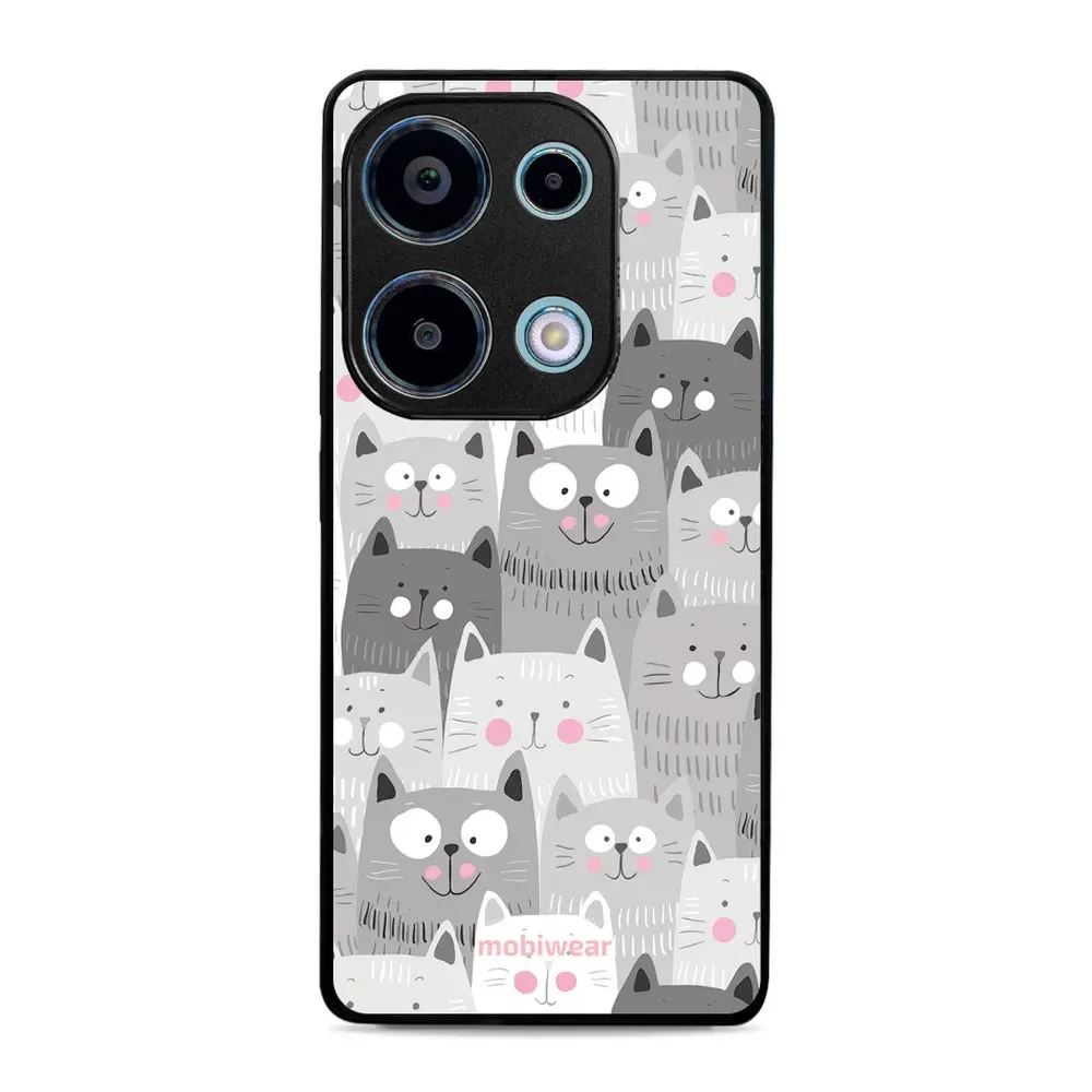 Lesklý kryt Mobiwear Glossy - Xiaomi Redmi Note 13 Pro 4G / Poco M6 Pro 4G - G045G - Kočičky