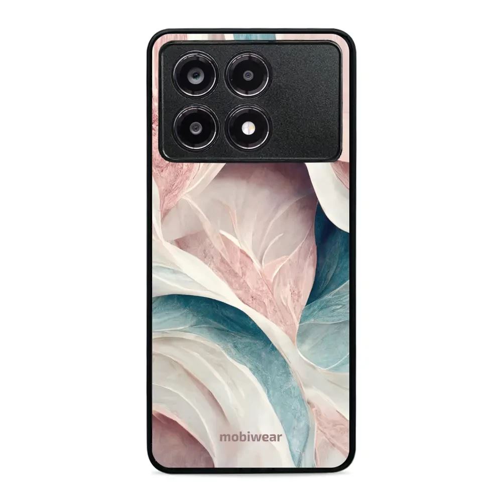 Lesklý kryt Mobiwear Glossy - Xiaomi Poco X6 Pro 5G - G026G - Růžový a zelenkavý mramor