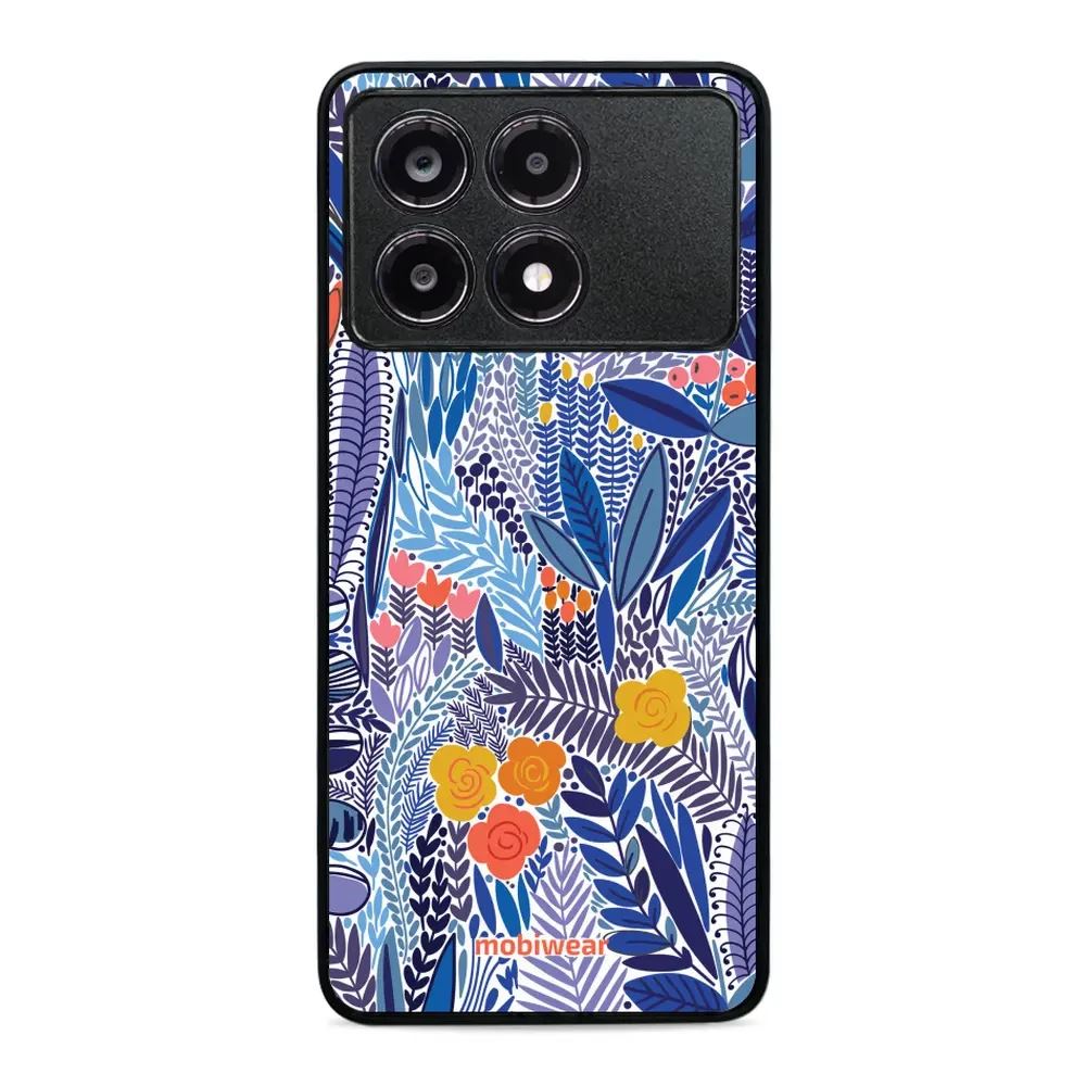 Lesklý kryt Mobiwear Glossy - Xiaomi Poco X6 Pro 5G - G037G - Modrá květena