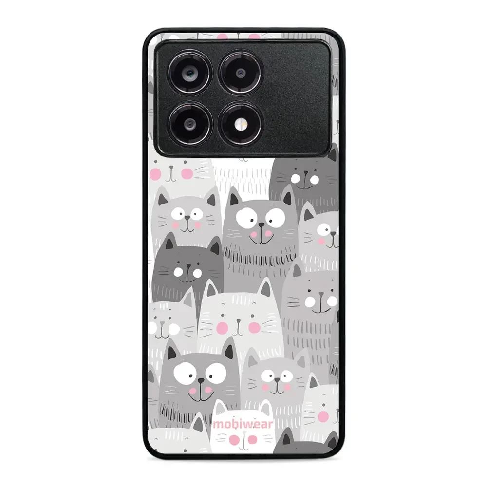 Lesklý kryt Mobiwear Glossy - Xiaomi Poco X6 Pro 5G - G045G - Kočičky