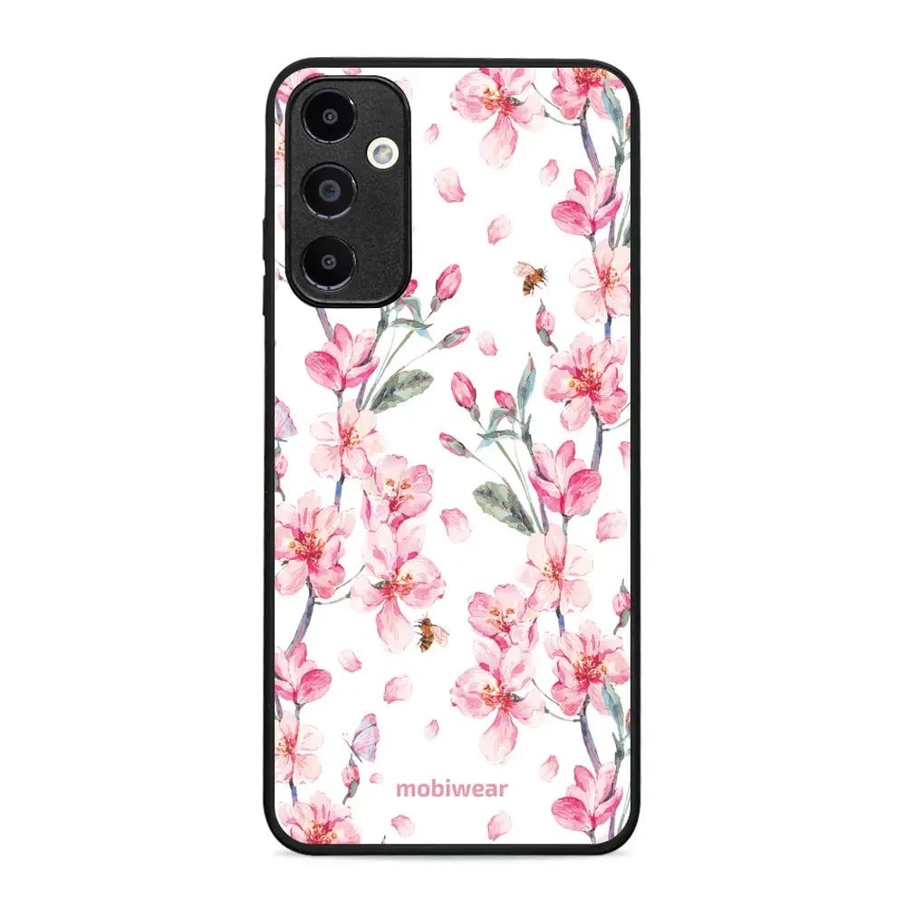 Lesklý kryt Mobiwear Glossy - Samsung Galaxy A05s - G033G - Růžové květy