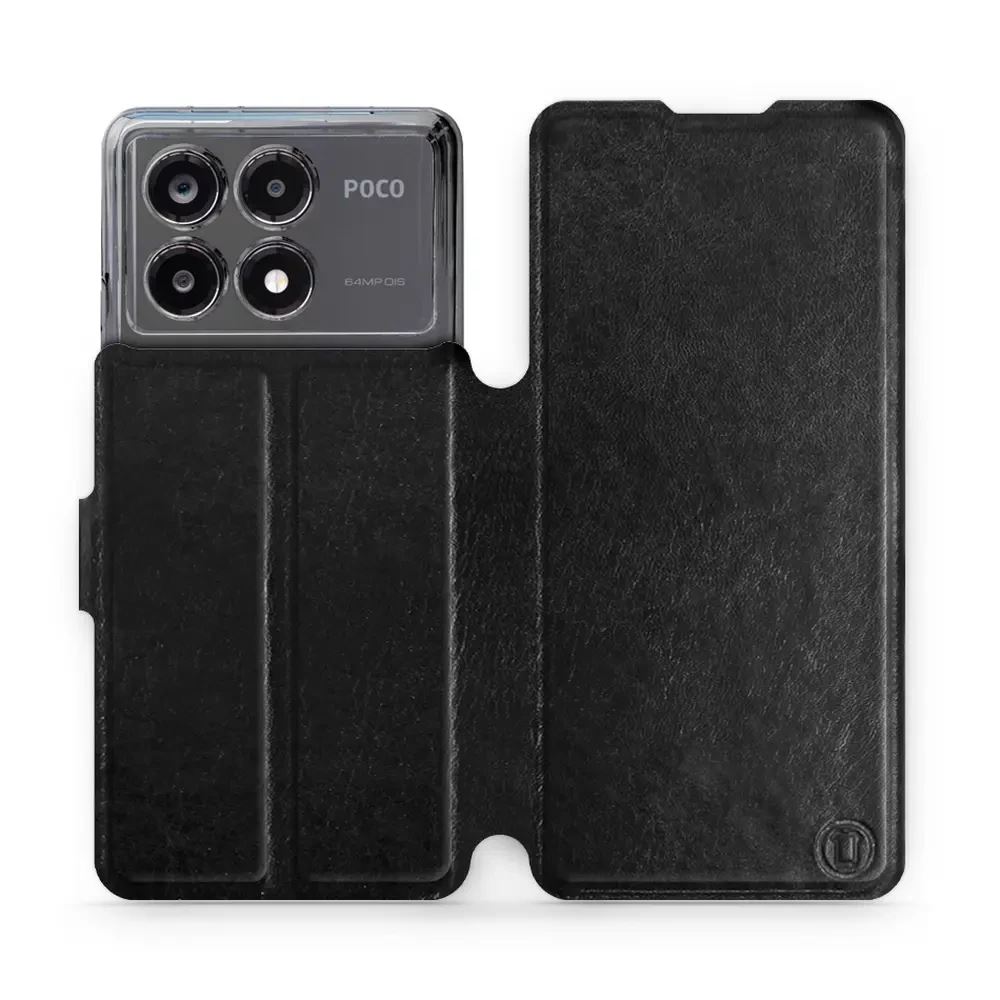 Flipové pouzdro Mobiwear - Xiaomi Poco X6 Pro 5G - Černé a šedé