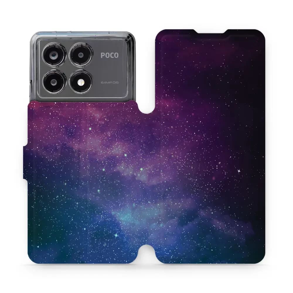 Flipové pouzdro Mobiwear - Xiaomi Poco X6 Pro 5G - V147P Mlhovina
