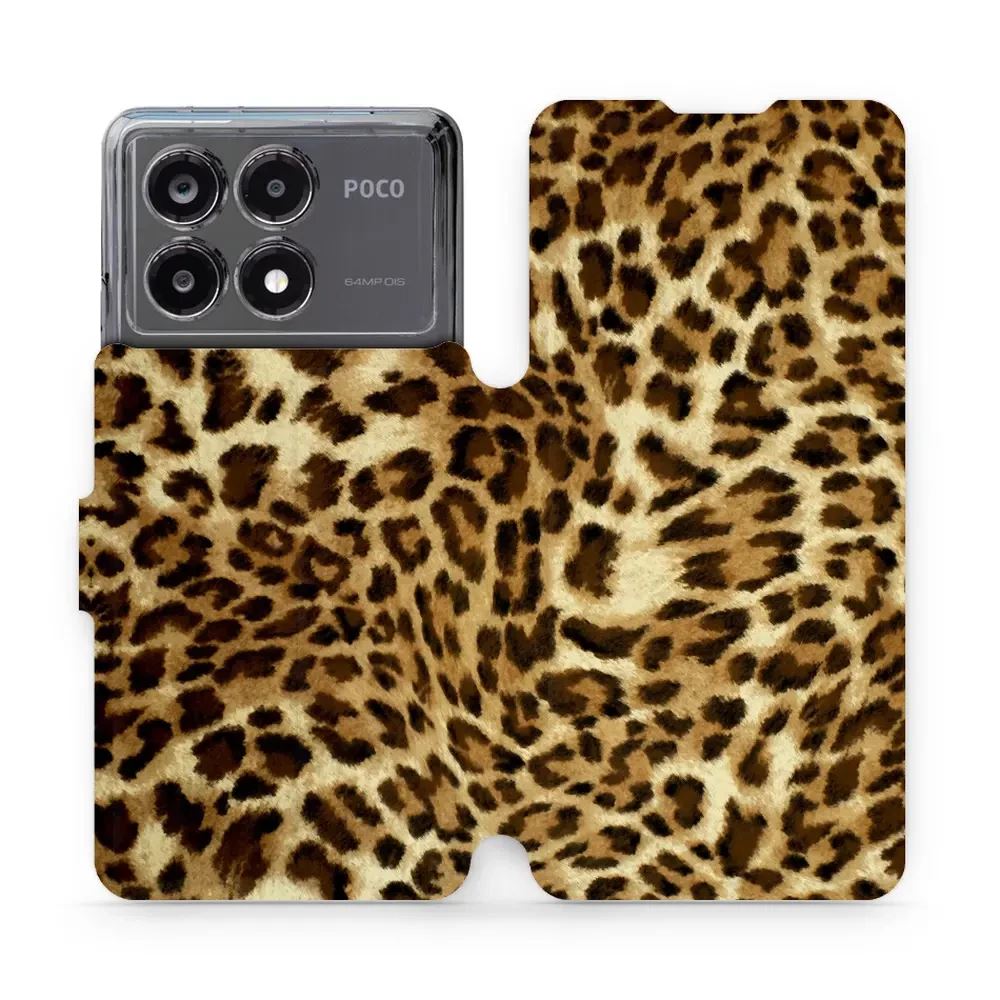 Flipové pouzdro Mobiwear - Xiaomi Poco X6 Pro 5G - VA33P Leopardí vzor
