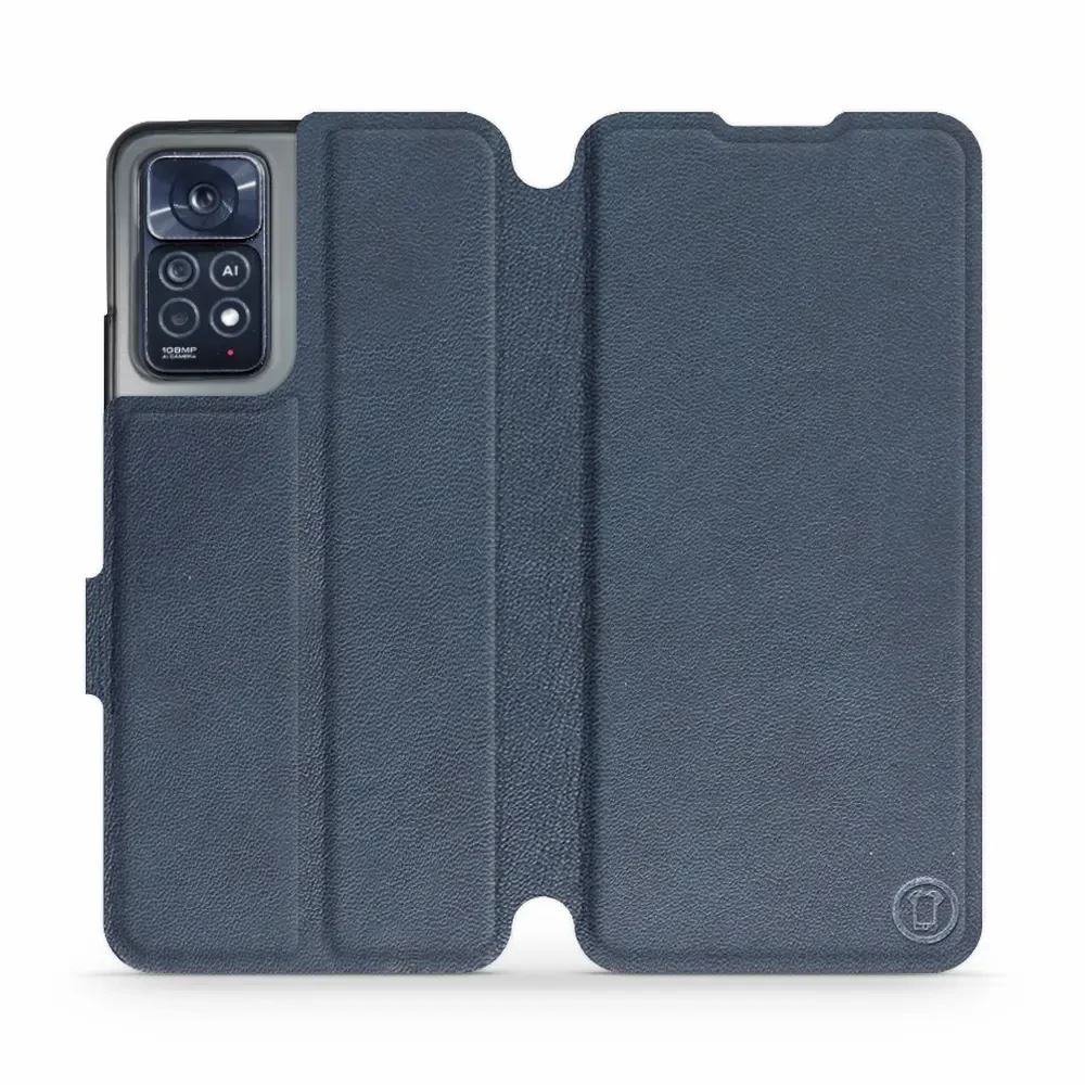 Kožené flip pouzdro Mobiwear - Xiaomi Note 12 Pro 4G - Modré