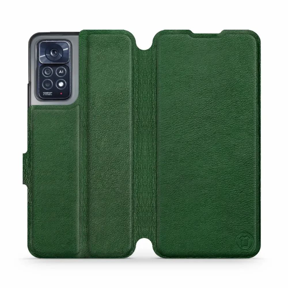 Kožené flip pouzdro Mobiwear - Xiaomi Note 12 Pro 4G - Zelené