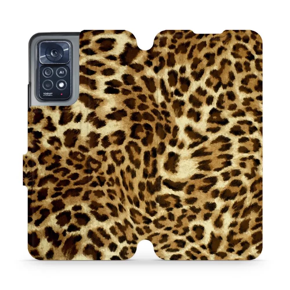 Flipové pouzdro Mobiwear - Xiaomi Note 12 Pro 4G - VA33P Leopardí vzor