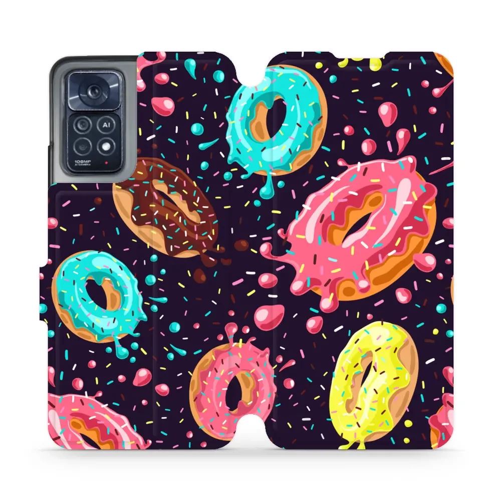 Flipové pouzdro Mobiwear - Xiaomi Note 12 Pro 4G - VP19S Donutky