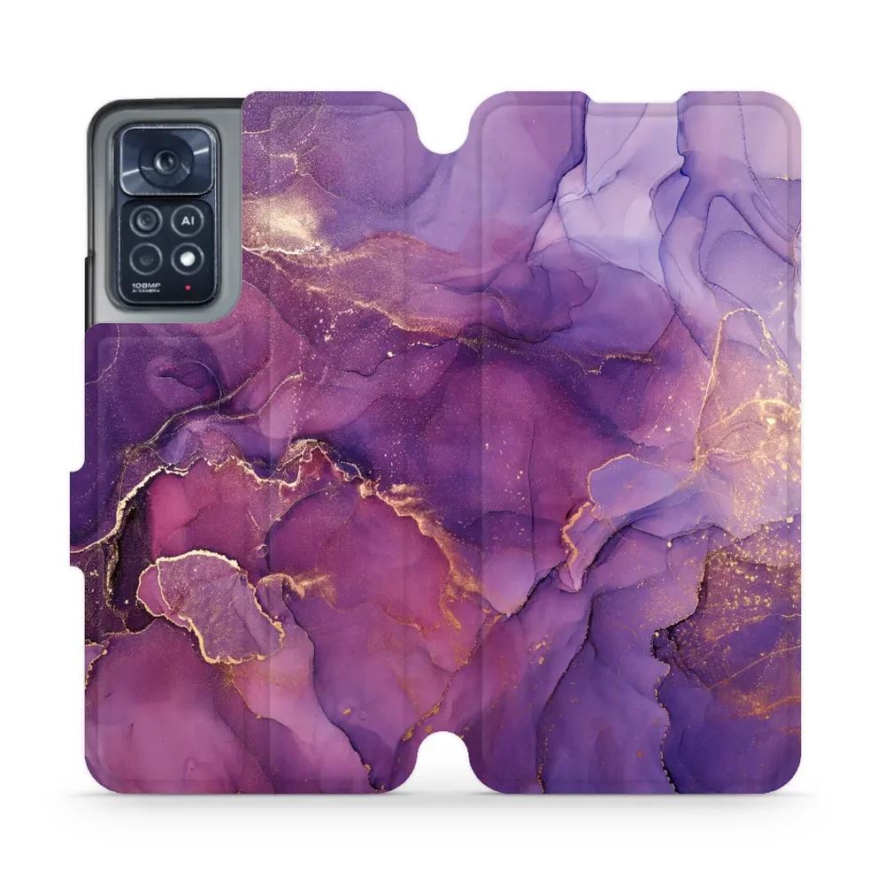 Flipové pouzdro Mobiwear - Xiaomi Note 12 Pro 4G - VP20S Fialový mramor