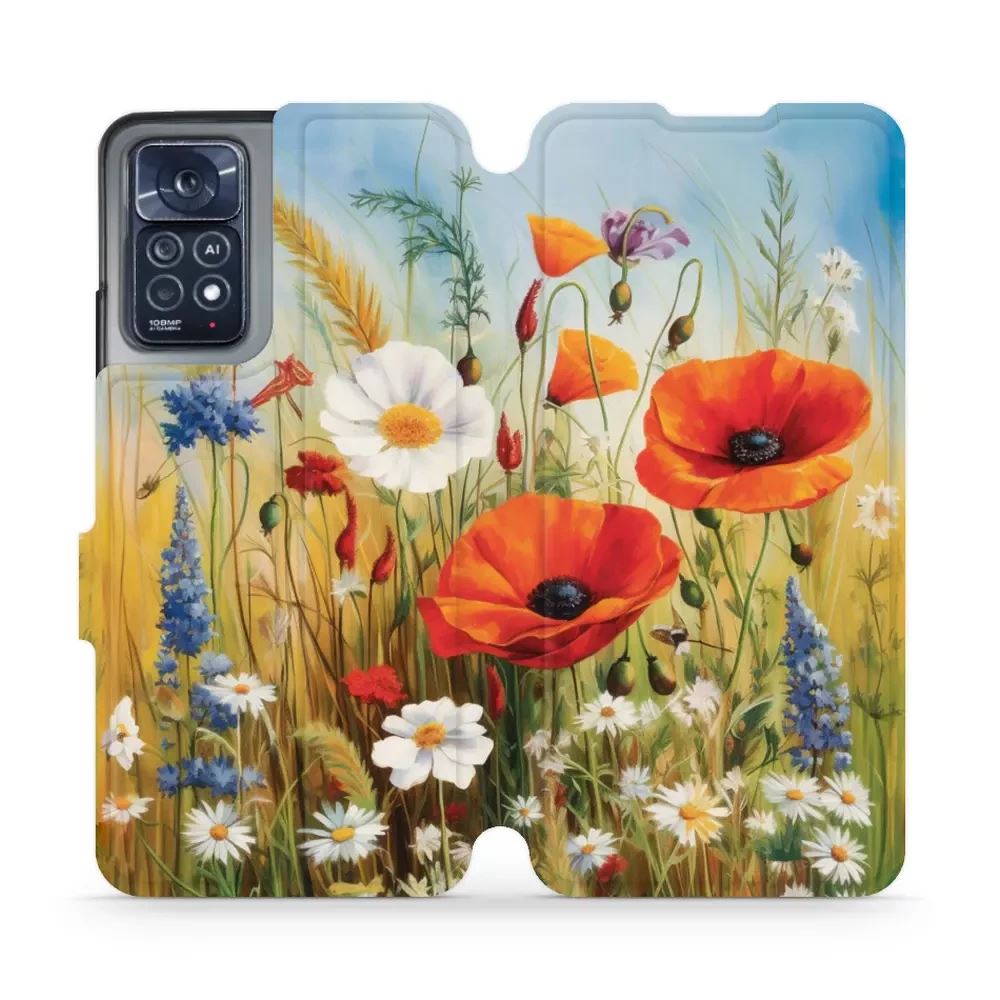 Flipové pouzdro Mobiwear - Xiaomi Note 12 Pro 4G - VP43S Letní louka