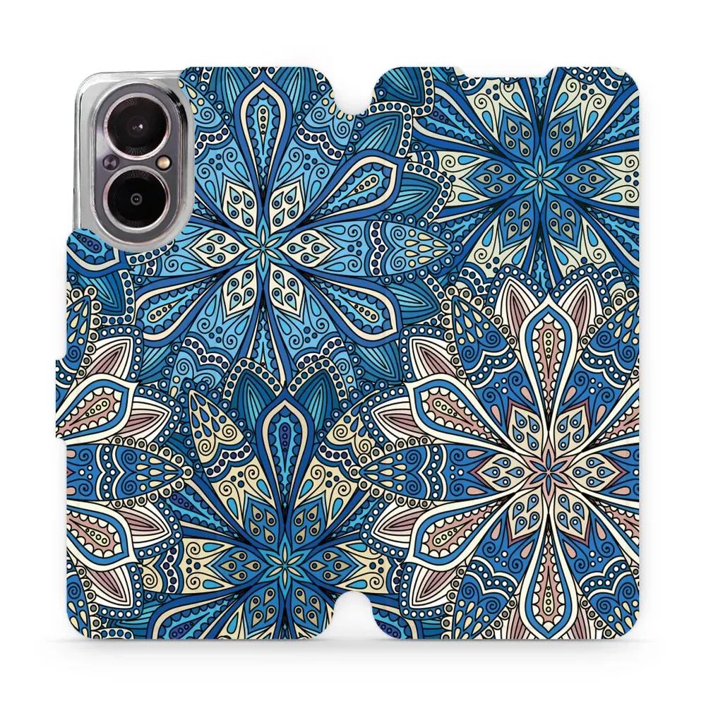Flipové pouzdro Mobiwear - Realme C67 - V108P Modré mandala květy