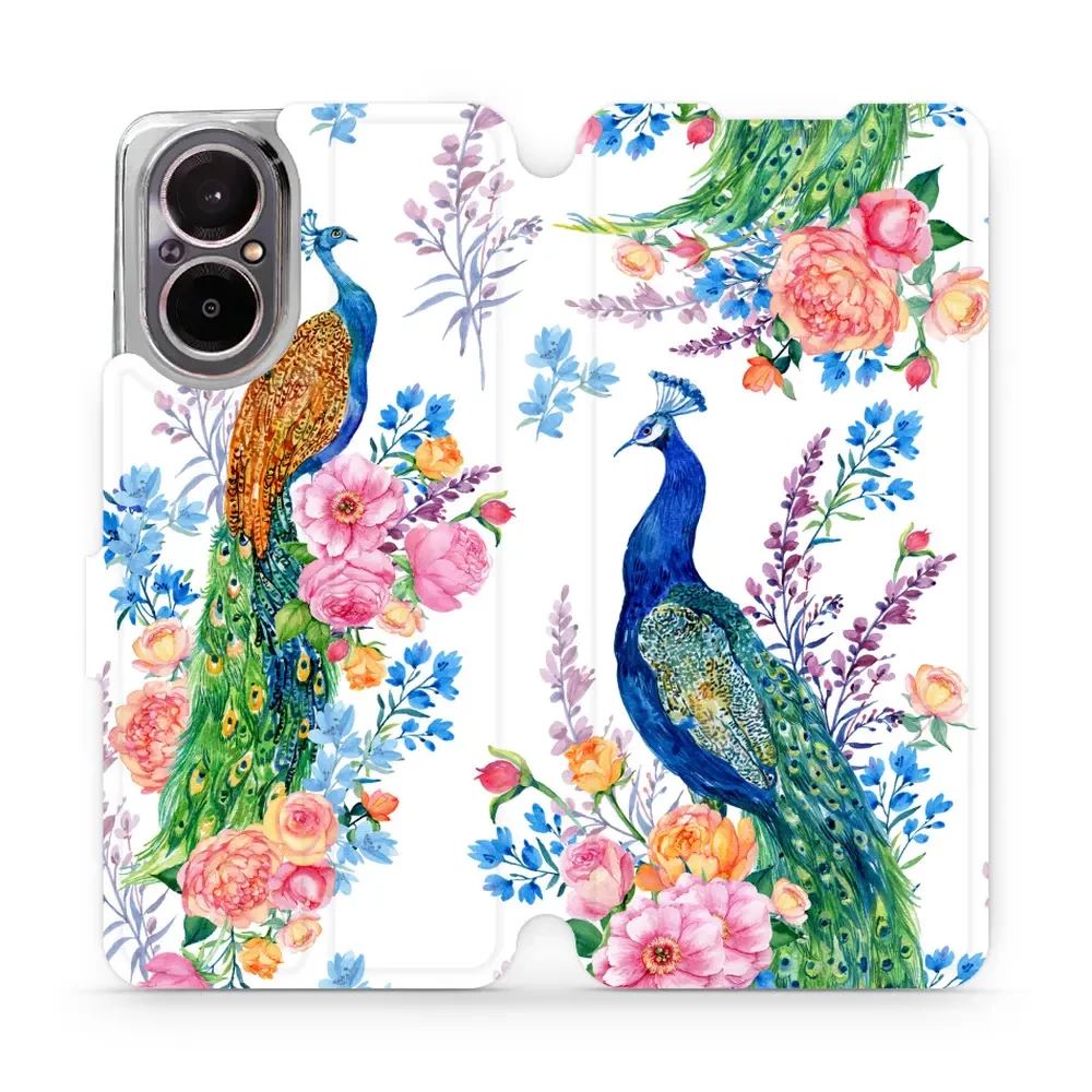 Flipové pouzdro Mobiwear - Realme C67 - MX08S Pávi
