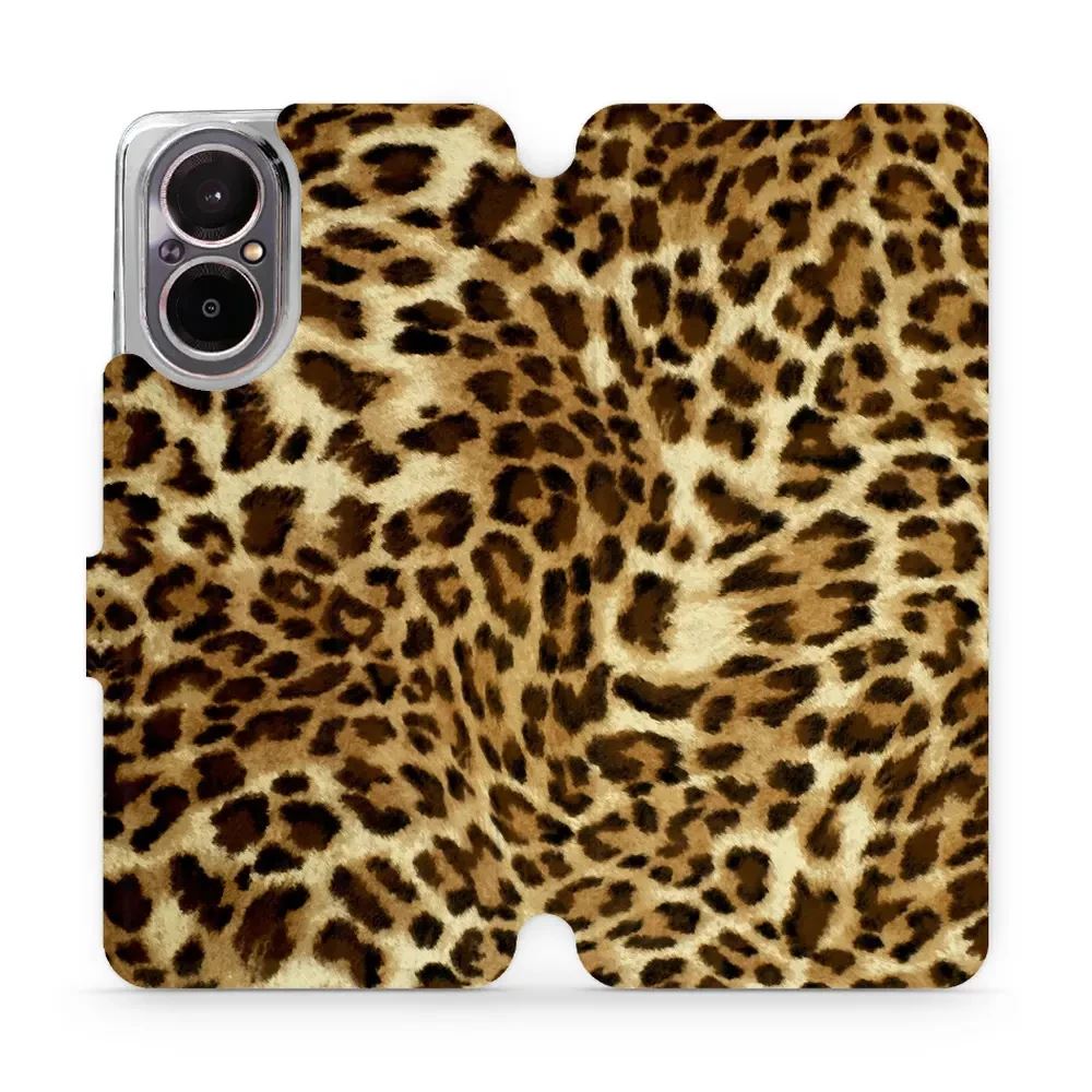 Flipové pouzdro Mobiwear - Realme C67 - VA33P Leopardí vzor