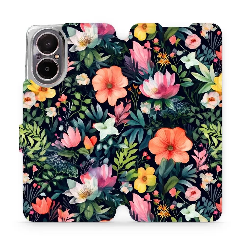 Flipové pouzdro Mobiwear - Realme C67 - VP48S Pestré kvítky
