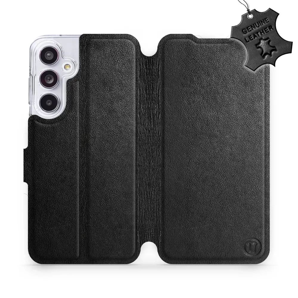 Kožené flip pouzdro Mobiwear - Samsung Galaxy A55 5G - Černé