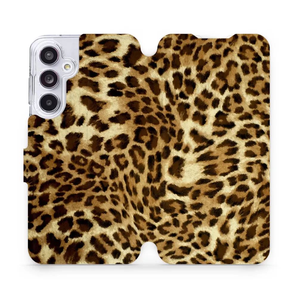 Flipové pouzdro Mobiwear - Samsung Galaxy A55 5G - VA33P Leopardí vzor