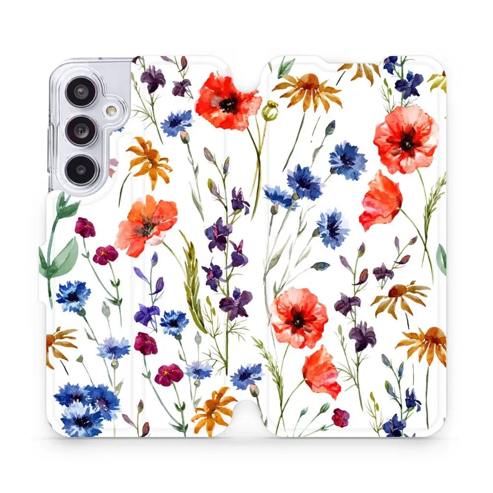 Flipové pouzdro Mobiwear - Samsung Galaxy A55 5G - MP04S Luční kvítí