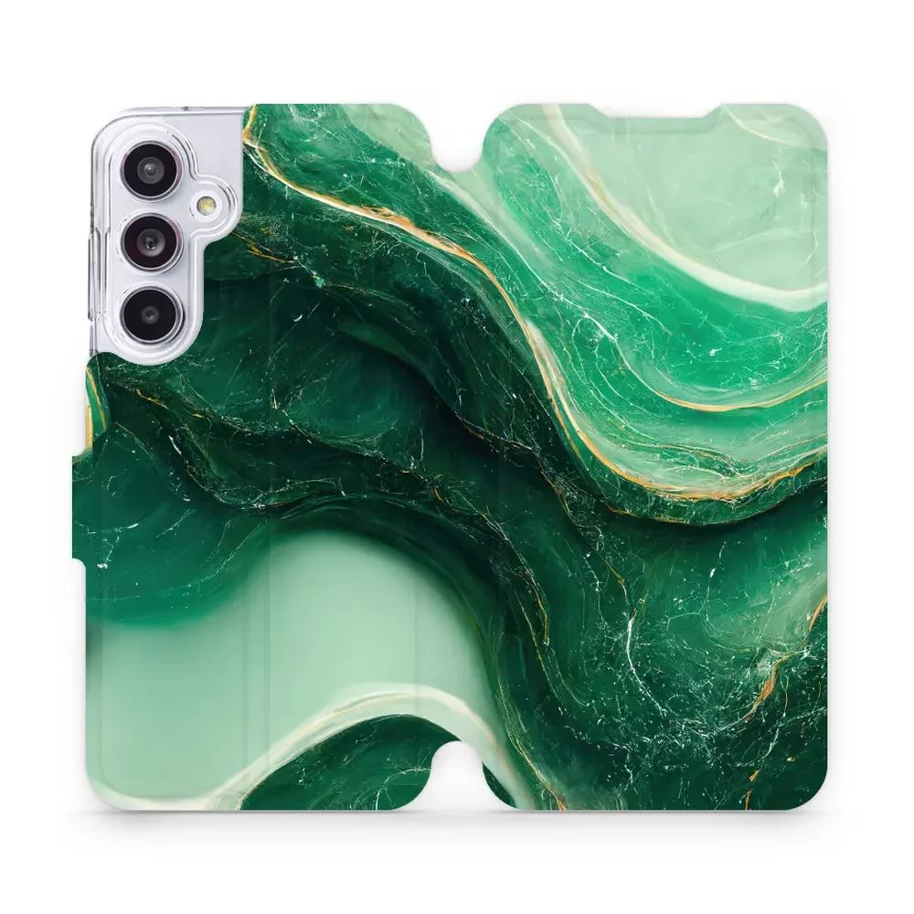 Flipové pouzdro Mobiwear - Samsung Galaxy A55 5G - VP38S Zelený mramor