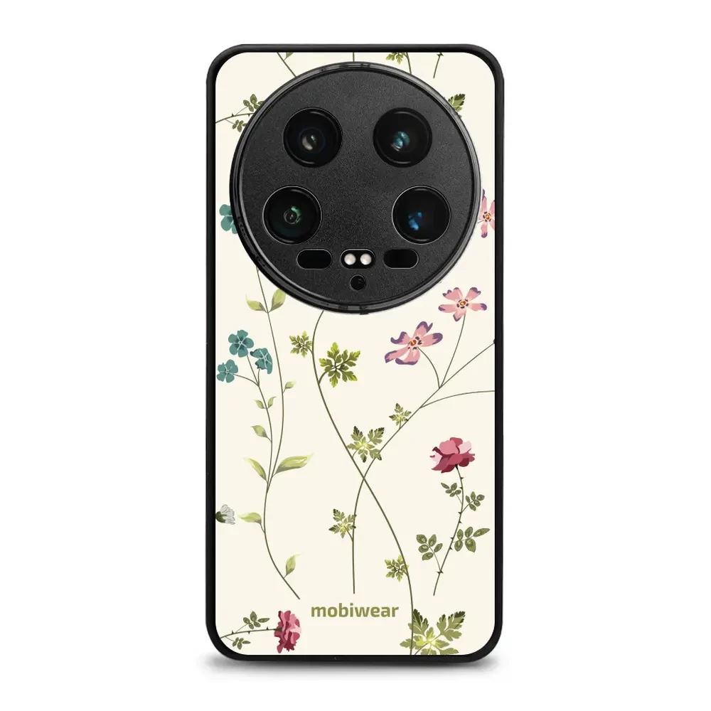 Lesklý kryt Mobiwear Glossy - Xiaomi 14 Ultra 5G - G035G - Tenké rostlinky s květy