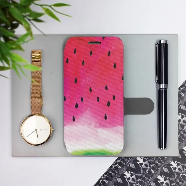 Flipové pouzdro Mobiwear - Samsung Galaxy A15 / A15 5G - V086S Melounek