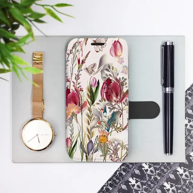 Flipové pouzdro Mobiwear - Samsung Galaxy A25 5G - MP01S Rozkvetlá louka