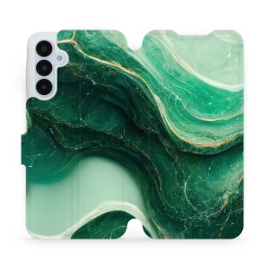 Flipové pouzdro Mobiwear - Samsung Galaxy A25 5G - VP38S Zelený mramor