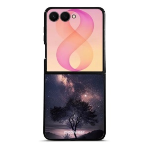Lesklý kryt na mobil Samsung Galaxy Z Flip8 - Mobiwear Glossy G005G, strom s galaxií