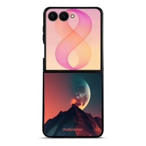 Lesklý kryt na mobil Samsung Galaxy Z Flip8 - Mobiwear Glossy G007G, hora s měsícem