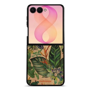 Lesklý kryt na mobil Samsung Galaxy Z Flip8 - Mobiwear Glossy G036G, sukulenty