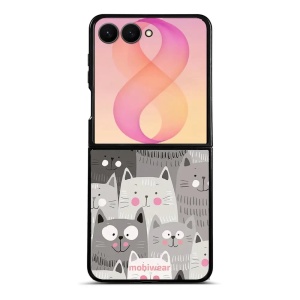 Lesklý kryt na mobil Samsung Galaxy Z Flip8 - Mobiwear Glossy G045G, kočičky