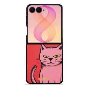 Lesklý kryt na mobil Samsung Galaxy Z Flip8 - Mobiwear Glossy G054G, kocourek