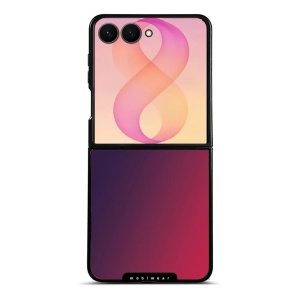 Lesklý kryt na mobil Samsung Galaxy Z Flip8 - Mobiwear Glossy G067G, fialový a růžový odstín